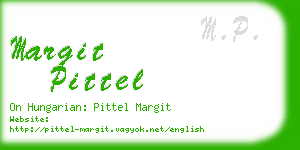 margit pittel business card